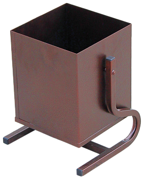 Урна металлическая квадратная 18л