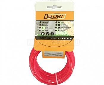 Леска для триммера 1,6ммх15м квадрат ВАРЯГ