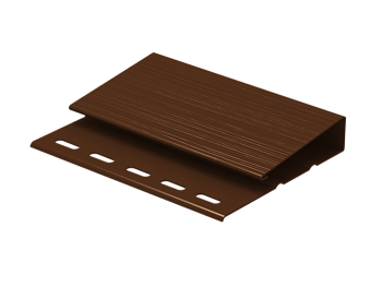 J - Профиль широкий (наличник) Коричневый 3,05м (1уп - 10шт) Ю-Пласт