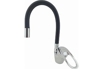 Смеситель д/кухни Rainsberg  R3193 FЕ-2  гибкий излив(черный) 2 режима