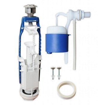 Арматура д/бачка Псков 105,56 хром кноп.бок. подвод