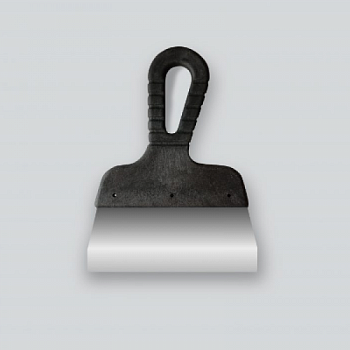 Шпатель 60мм нержав.сталь черная ручка DECOR