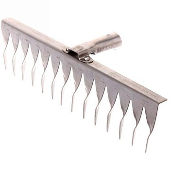 Грабли витые 14-ти зуб. б/ч  НЕРЖ.