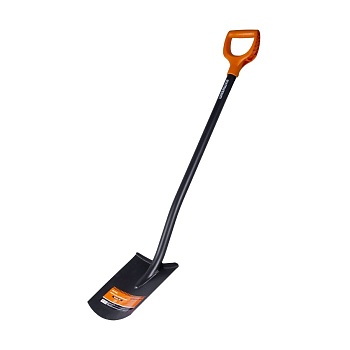 Лопата с закругл.лезвием  c метал.черенком и ручкой "SPECIAL PRO"