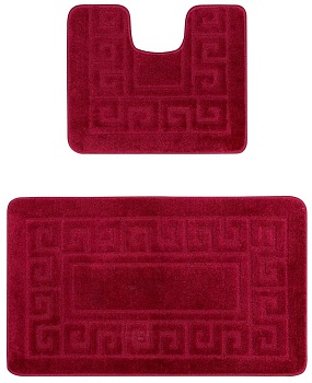 Коврик  для ванной Zalel  60*100+50*60мм вишневый