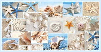 Панель ПВХ ГРЕЙС 955*480 Мозайка Пляж