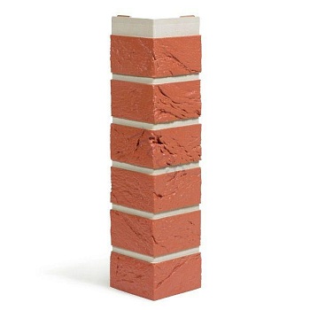 Планка 480 наружный угол кирпич терракот