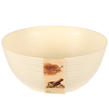 Салатник пластик, круглый, 4.1 л, Cardamom, Sugar&Spice, SE400210, в ассортименте