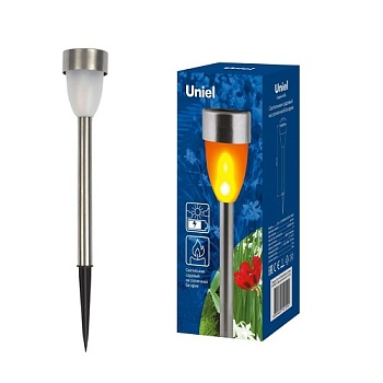 Фонарь садовый Uniel Metal Torch USL-S-187/MM360 на солнечной батарее