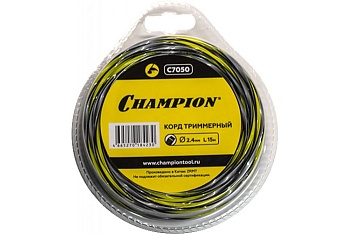 Леска для триммера 3,0ммх23м CHAMPION  квадрат