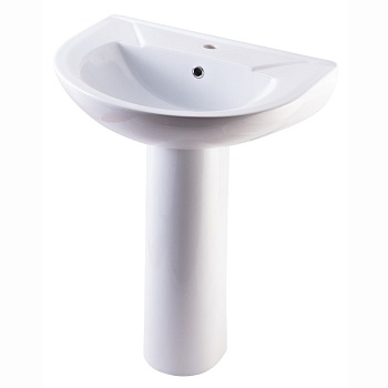 Умывальник ЭЛЕГАНС  2-ой вел. 1-отв. белый