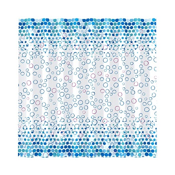 Штора для ванной 180*180см полиэстер  "Рыжий кот" SC-PE-43