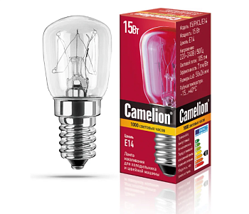 Лампа для холодильника, швейных машин Е14 Camelion 15W прозр.