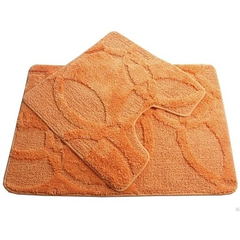 Коврик  для ванной Zalel  60*100+50*60мм оранжевый