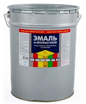 Краска д/пола бетон быстросохн. 20л. серая Новбытхим