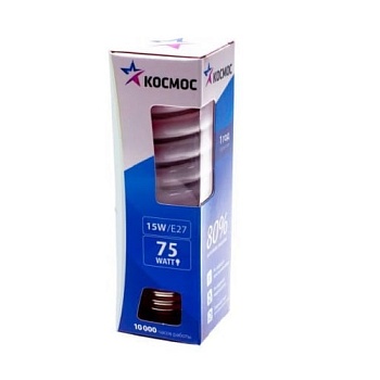 Лампа Энергосбер. SPC  15W Е27 хол.св Космос
