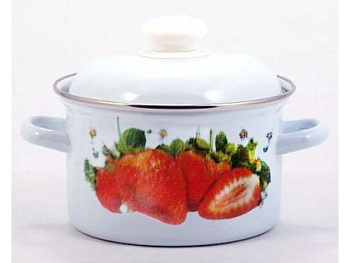 Кастрюля эмалированная 6,0л С-1618Ап2/4 с рисунком