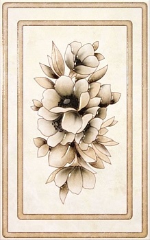 Декор Элегия зеленый 25х40 KERAMA MARAZZI