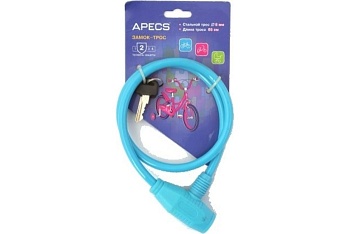 Замок велосипедный Apecs PD-81-65CM-BLUE