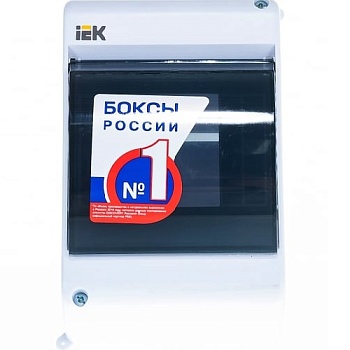 Бокс ОП 2/4 4мод. прозр.крышка IP30