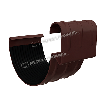 Соединитель желоба ф125 RAL8017