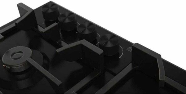 5. Газовая панель NORDEN AZTECH 6L3GT MBL FFD матовый чёрный