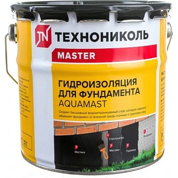 Мастика AquaMast битумн. 3кг ТЕХНОНИКОЛЬ (д/фундамента)
