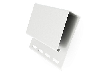 J - Профиль широкий (наличник) 3,05 для сайдинга Белый TECOS