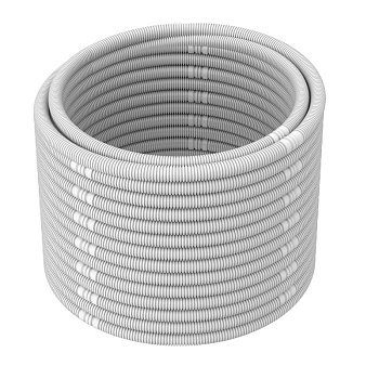Гофрированная труба(шланг) ф25мм, 50м белый
