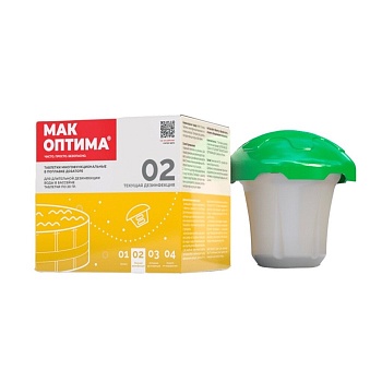 Средство для дезинфекции воды Mak, MAK 4 mini, таблетки, в диффузоре, 0.04 кг, одна таблетка 20 г