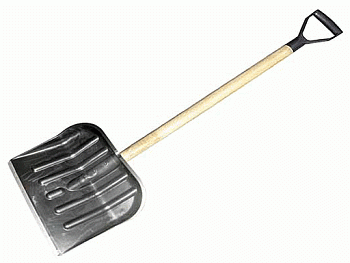 Лопата № 2 в сборе 460*400 (компл.дере..чер.V ручкой)