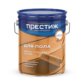 Краска эмаль ПФ-266 20кг золотисто-коричневая