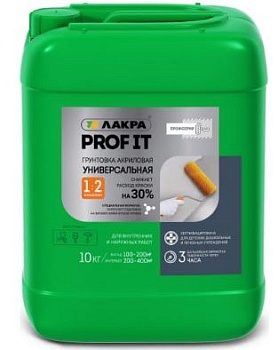 Грунт Акриловый универсальный PROF IT 10 кг Лакра