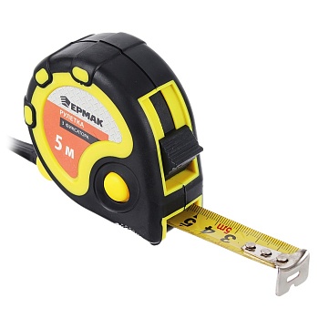 Рулетка 5м/19мм 3 фиксатора, двухкомпозитный корпус