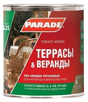 Лак д/террас L25 матов. 2,5л  PARADE