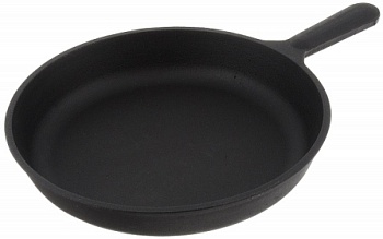 Сковорода чугунная 240х40 ч4040 с чугунной ручкой Камская посуда