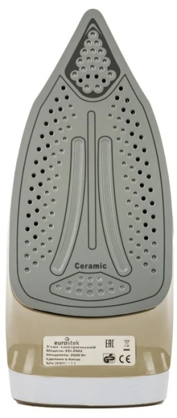 4. Утюг EUROSTEK EEI-2602 2,6кВт,430мл,керам.подошва