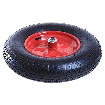 Колесо пневмо усиленное 4,8/4,00*8 черное с подшипником F16/12мм