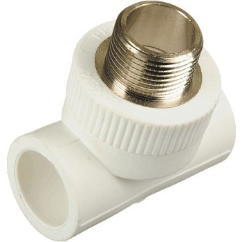 Тройник с наружной резьбой 25х3/4"х25 полипропилен