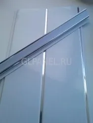 Панель ПВХ 3х0,2  Соффито Лак Хром