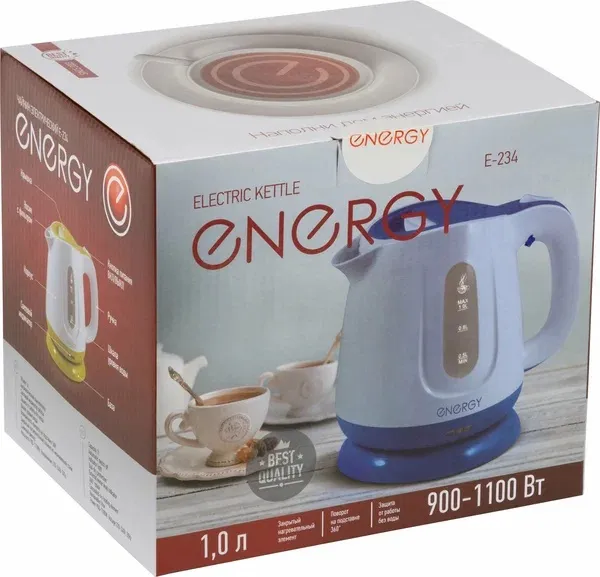 5. Чайник ENERGY E-234 1,0л, синий