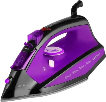 1. Утюг CENTEK CT-2355 Violet 2500Вт,вер.пар,пар-удар,керам